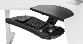 keyboard tray for curved desk