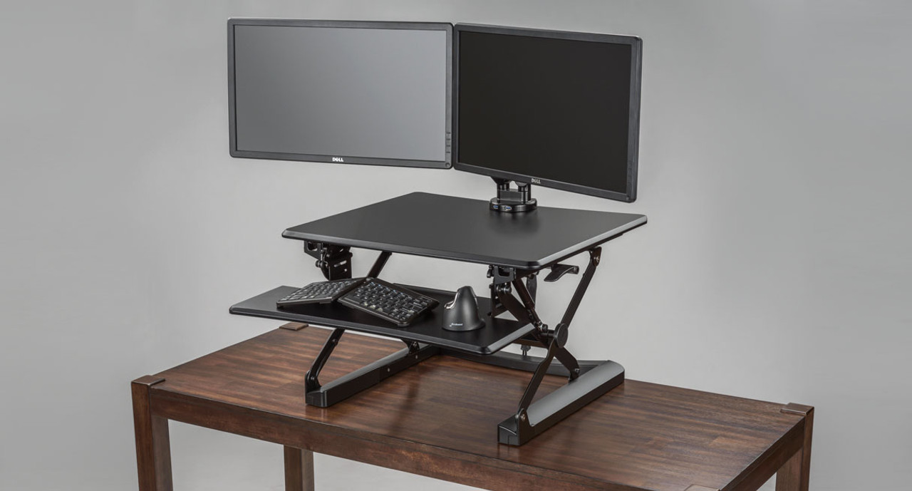 compact standing desk converter