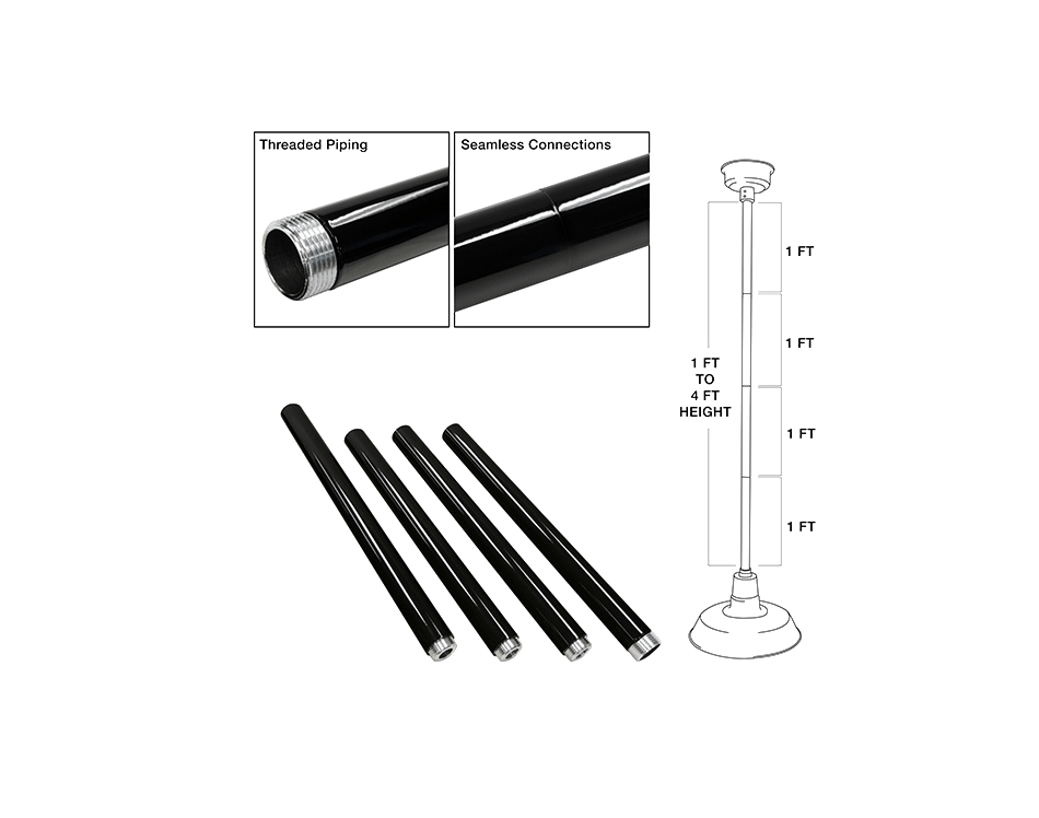 barn pendant downrods
