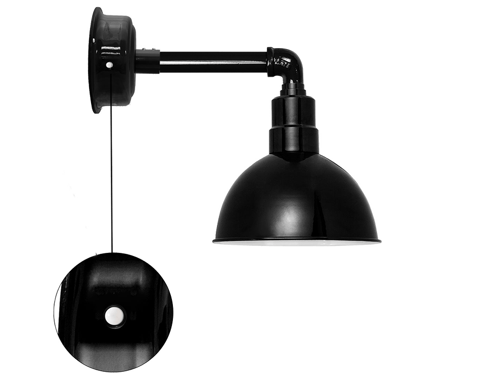 blackspot barn sconce with motion sensor