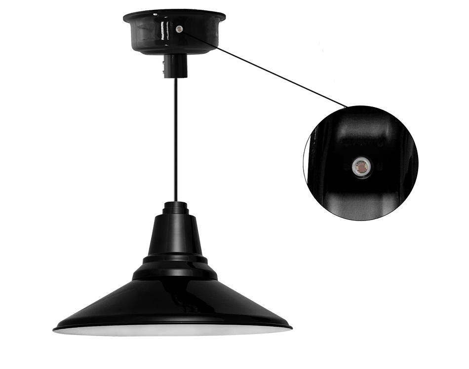 dusk to dawn photocell led barn pendant light