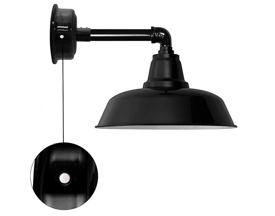 goodyear led barn sconce with motion sensor