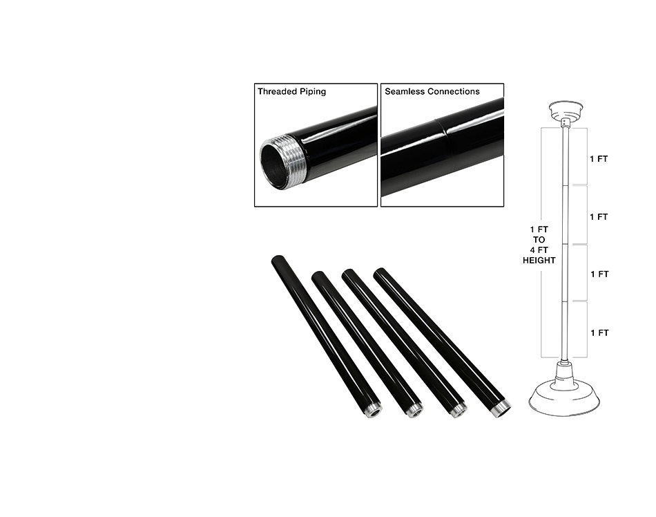 cocoweb pendant light downrod dimensions