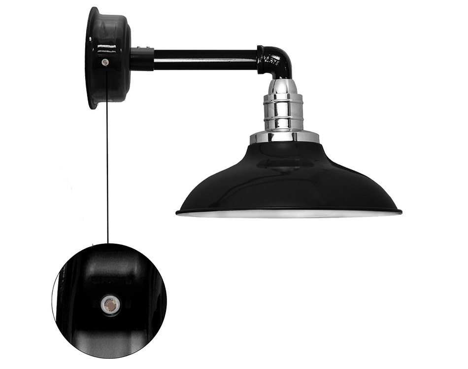 Peony barn sconce dusk till dawn photocell led light