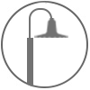 dahlia post lamp icon
