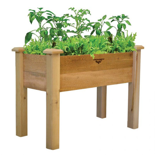 Rustic Elevated Garden Bed 18x34x32 - 10"D