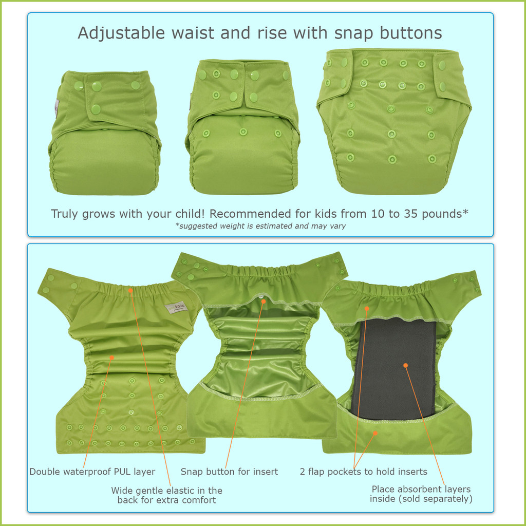 Baby Heavy Duty Diaper Cover (No Leg Gussets)
