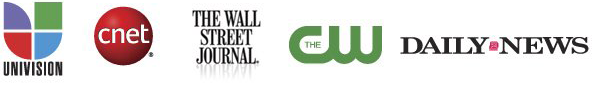 univision cnet the wall street journal the c w dail news news agencie logos univision cnet the wall street journal the c w dail news news agencie logos