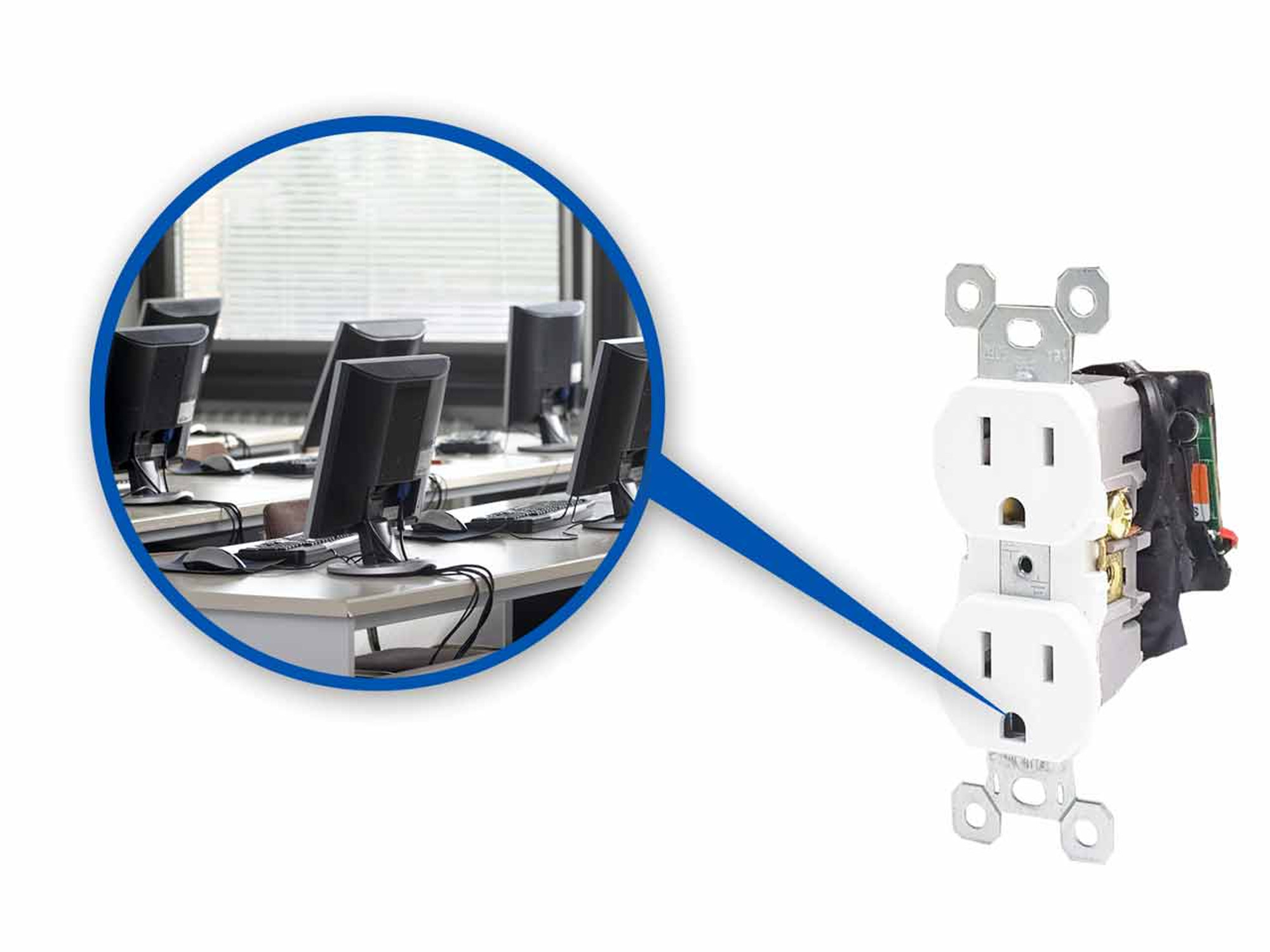 HD Wall Outlet Receptacle Hidden Camera | BrickHouse Security