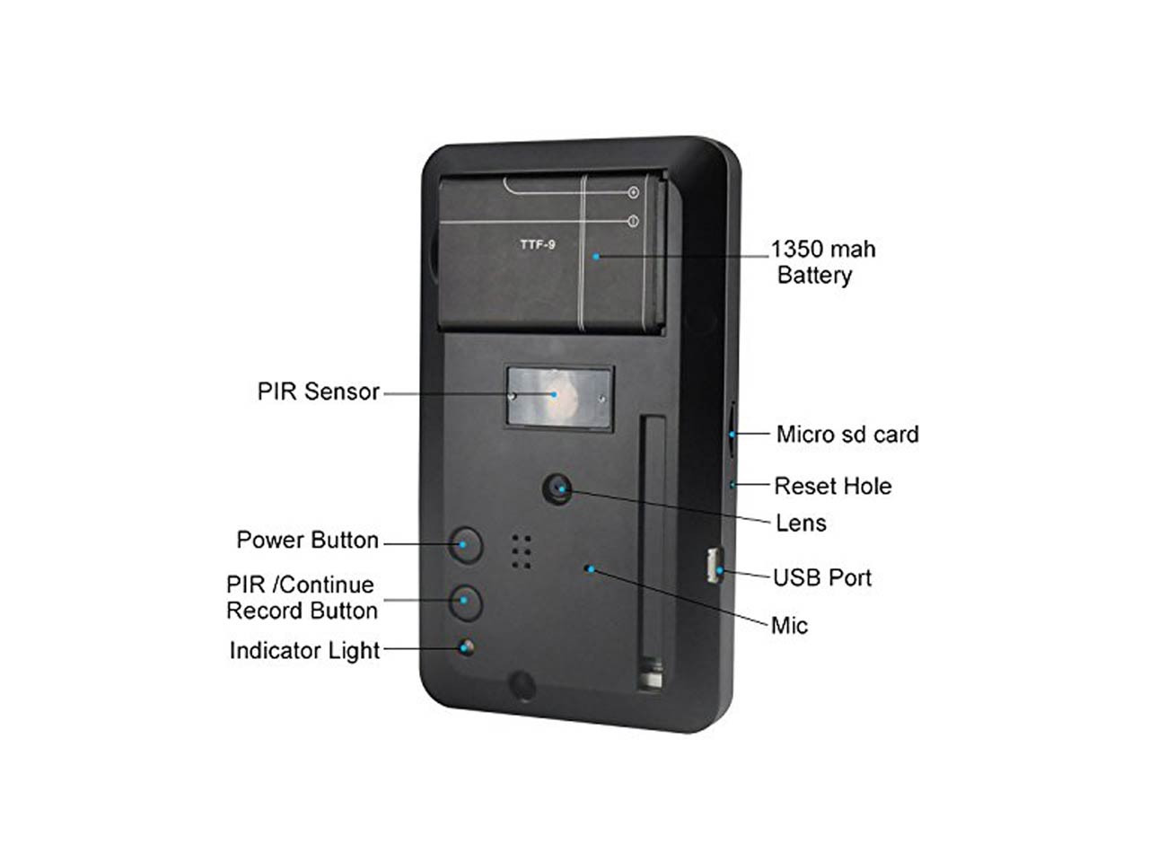 Electrical Outlet 1080p Hidden Camera BrickHouse Security