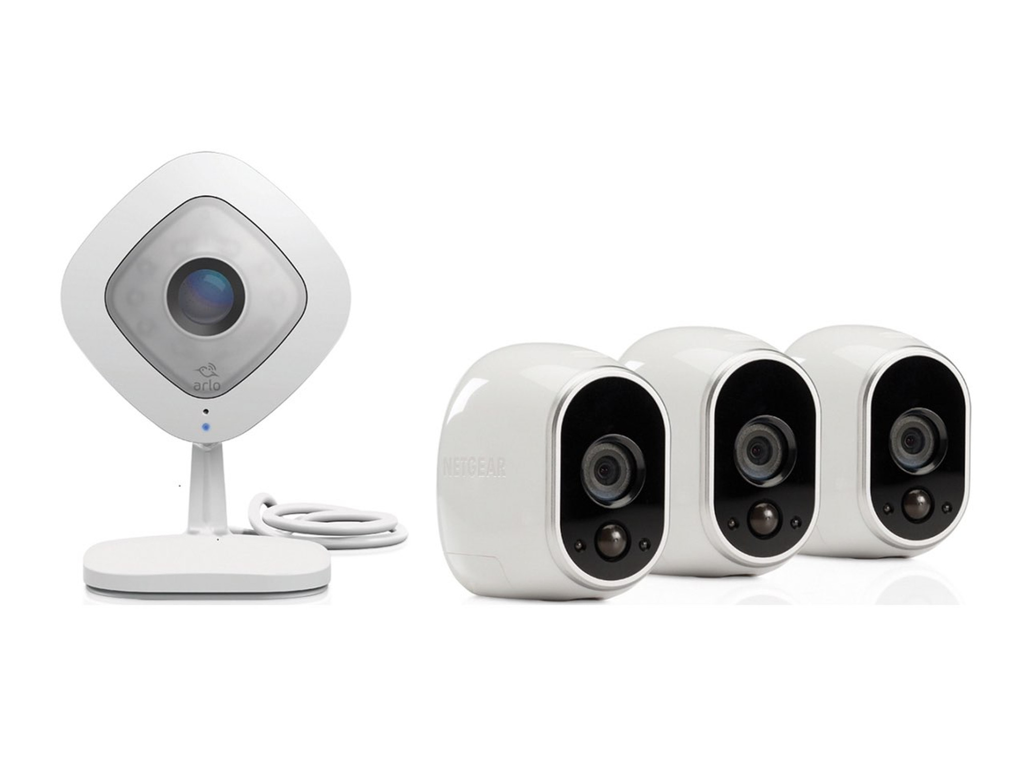 Arlo HD Security System 1 Q & 3 Wire Free Security Cameras