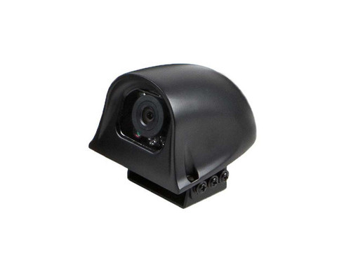 The best side camera that provides 120 viewing angle. It's completely waterproof design can withstand any weather. Along with it's 9 infrared illuminators, it also uses a High Dynamic Range Imaging technique that lets drivers see up to 50 ft in total darkness and delivers a dynamic clear video footage with rich-detail to view your blind spots.