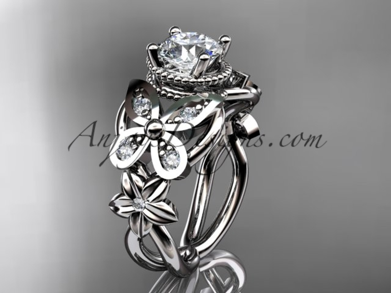 Butterfly Wedding Ring Forever One Butterfly Wedding Ring Forever One
