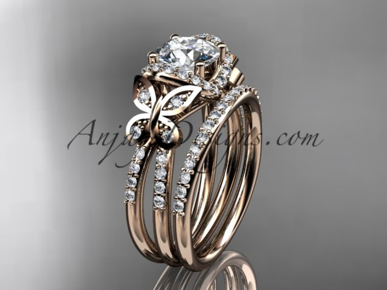 Erfly Wedding Ring Set Best 2017 Erfly Wedding Rings Enement From Mdc