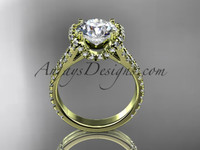 timeless engagement rings yellow gold