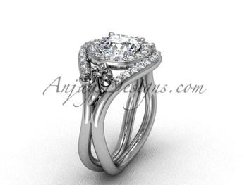 14kt white gold diamond