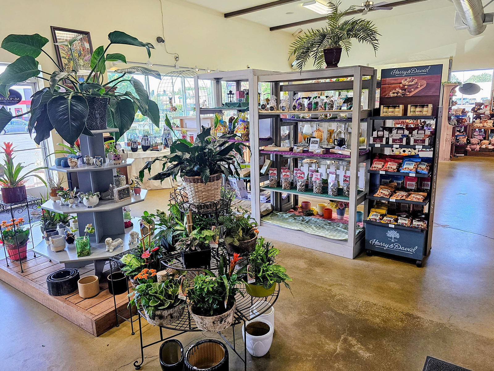 Inside Nancy's Floral flower shop in Gresham Oregon
