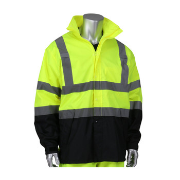 ANSI CLASS 3 WATERPROOF JACKET W/BLACK BOTTOM ANSI CLASS 3 WATERPROOF JACKET W/BLACK BOTTOM