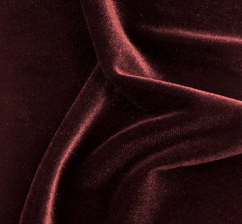 Stretch Velvet Solid Burgundy Stretch Velvet Solid Burgundy