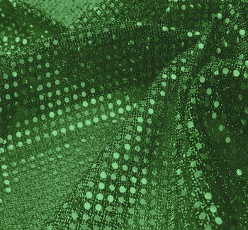 3MM Sequins on A/Knit Solid Green 3MM Sequins on A/Knit Solid Green