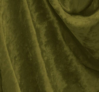 Crushed Panne Velour Olive Crushed Panne Velour Olive