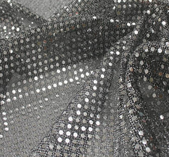 3MM Sequins on A/Knit Black/Silve 3MM Sequins on A/Knit Black/Silve