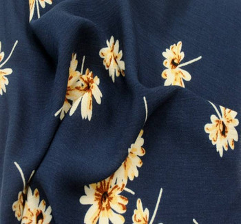 Rayon Crinkle 1D566 NavyIvory Rayon Crinkle 1D566 NavyIvory