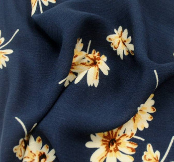Rayon Crinkle 1D566 NavyIvory Rayon Crinkle 1D566 NavyIvory