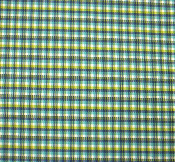 Stretch Plaid D#8000 Jade/Blue Stretch Plaid D#8000 Jade/Blue