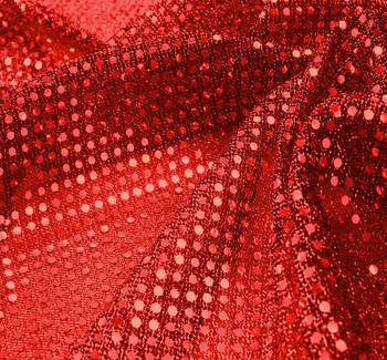 3MM Sequins on A/Knit Solid Red 3MM Sequins on A/Knit Solid Red
