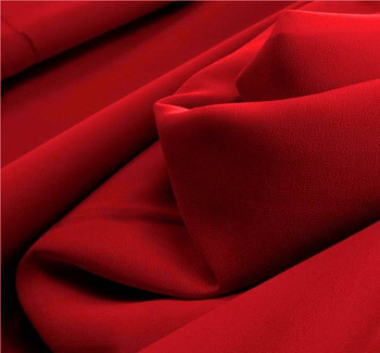 Pebble Georgette Red Width 58/60" Pebble Georgette Red Width 58/60"