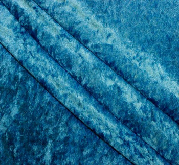 Crushed Panne Velour Cobalt Blue Crushed Panne Velour Cobalt Blue