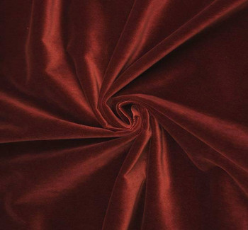 Stretch Velvet Solid Rust Stretch Velvet Solid Rust