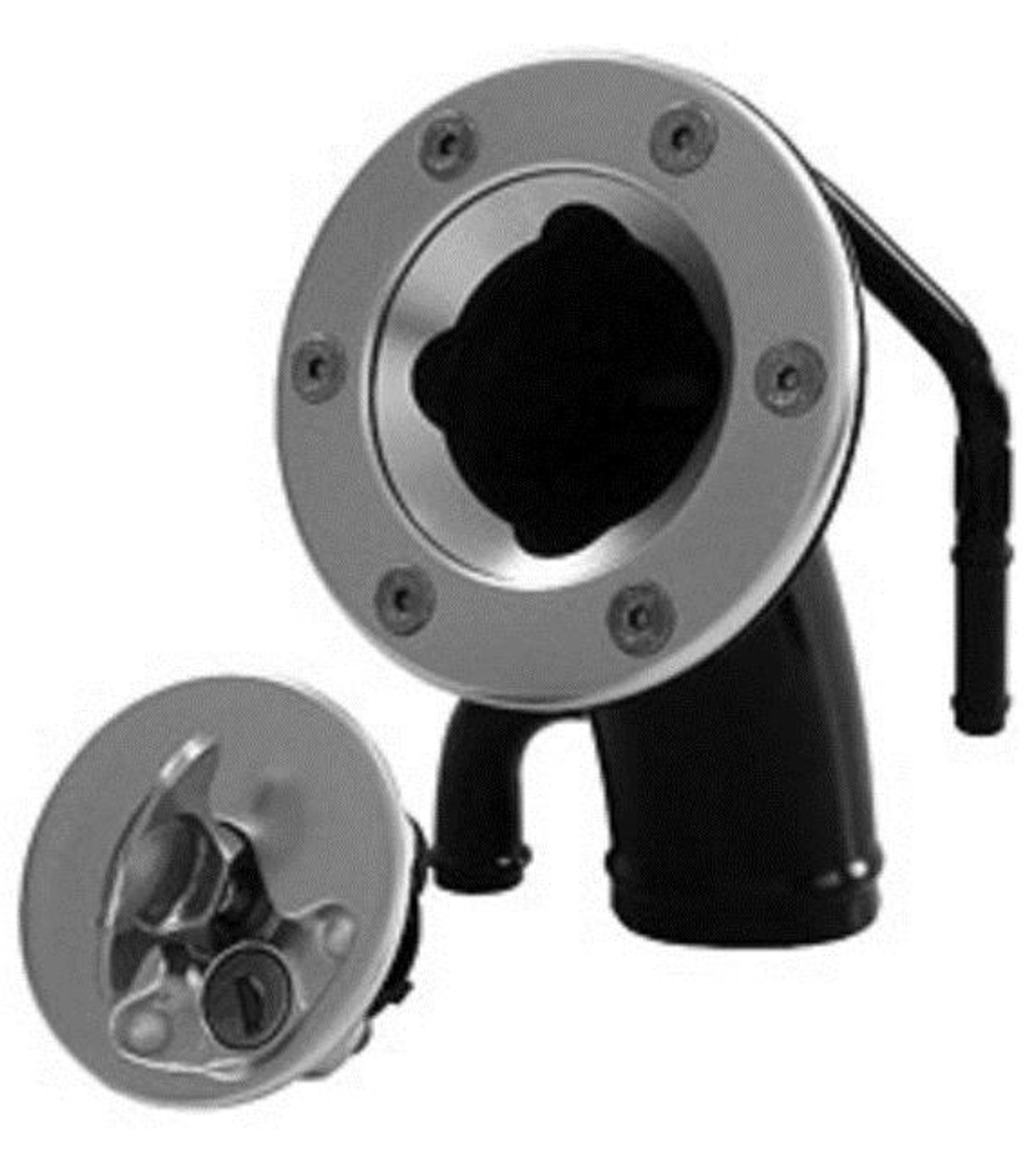 Aero 300 Series (ANGLED) Flush Mount Fuel Filler Cap (Remote Mount