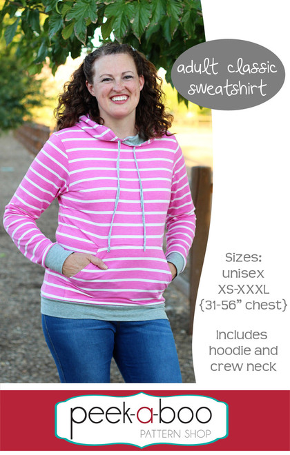 Adult Classic Sweatshirt PeekaBoo Pattern Shop Best Sweatshirt Pattern Adult Classic Sweatshirt PeekaBoo Pattern Shop Best Sweatshirt Pattern