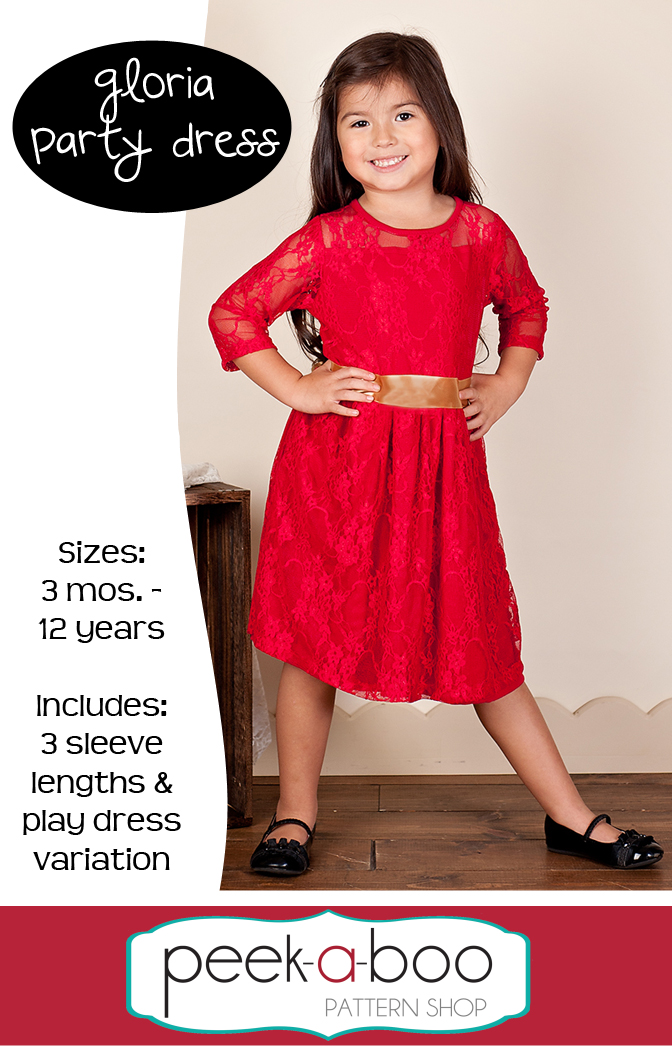 Gloria Party Dress PDF Sewing Pattern Unique Peekaboo Patterns Gloria Party Dress PDF Sewing Pattern Unique Peekaboo Patterns