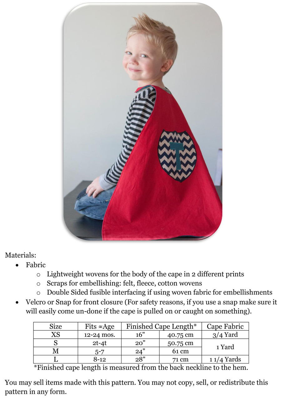 Toddler Cape Pattern Amazing Decoration Toddler Cape Pattern Amazing Decoration
