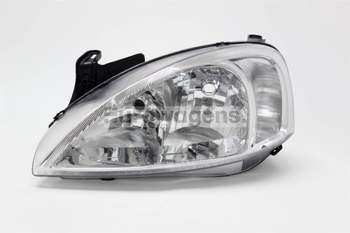 Headlight left chrome Vauxhall Corsa C 00-03
