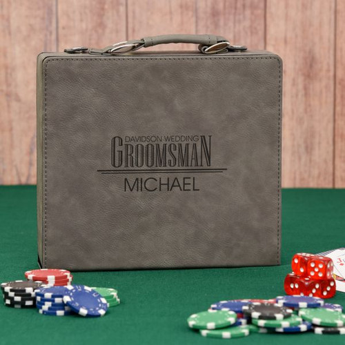 personalized poker set case