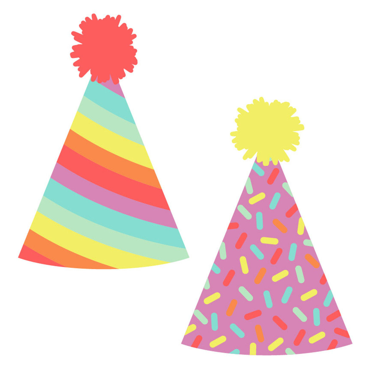 Download Rainbow Party Hats