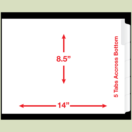 legal size indexes
