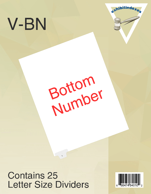 bottom number tabs