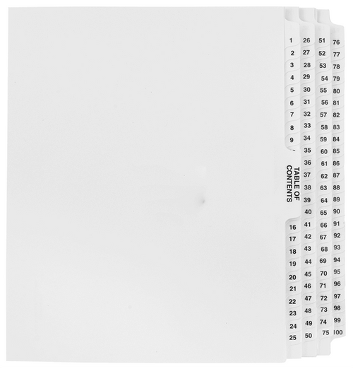 avery tabs 1 100 exhibitindexes com