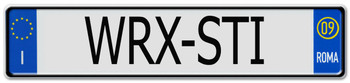 1/10 Scale E.U EUROPEAN LICENSE PLATE FOR RC CAR * WRX - STI * Subaru 1/10 Scale E.U EUROPEAN LICENSE PLATE FOR RC CAR * WRX - STI * Subaru