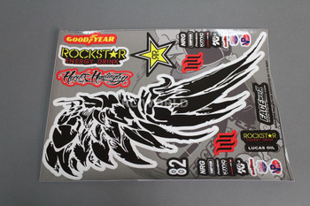 RC Car Truck Short Course RACING Drift DECALS ROCK STAR Energy Logos Sponsors RC Car Truck Short Course RACING Drift DECALS ROCK STAR Energy Logos Sponsors