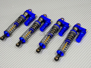 Axial SCX10 Jeep Honcho METAL PiggyBack SUSPENSION SHOCKS 120MM BLUE/ GUN 4 pcs Axial SCX10 Jeep Honcho METAL PiggyBack SUSPENSION SHOCKS 120MM BLUE/ GUN 4 pcs