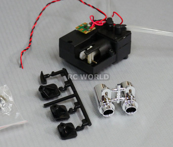 RC Scale Accessories DUAL EXHAUST SMOKE MUFFLER System w/ Oil -REAL SMOKE RC Scale Accessories DUAL EXHAUST SMOKE MUFFLER System w/ Oil -REAL SMOKE