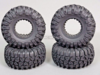 2.2 Tires Rock CRAWLER TIRES Wheels 130mm 5.1" W/ Foam Inserts -Set Of 4- 2.2 Tires Rock CRAWLER TIRES Wheels 130mm 5.1" W/ Foam Inserts -Set Of 4-