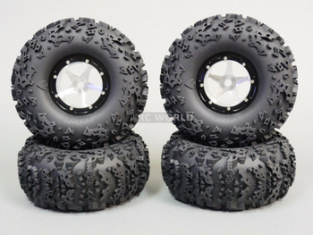 RC 1/10 Truck Wheels 2.2 ROCK CRAWLER Aluminum BEADLOCK Rims W/ 5.5" TIRES RC 1/10 Truck Wheels 2.2 ROCK CRAWLER Aluminum BEADLOCK Rims W/ 5.5" TIRES
