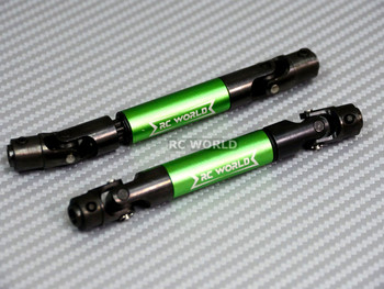 Axial SCX10 Hardened GREEN CARBON STEEL (2) DRIVE SHAFTS Rock Crawler 107-145mm Axial SCX10 Hardened GREEN CARBON STEEL (2) DRIVE SHAFTS Rock Crawler 107-145mm
